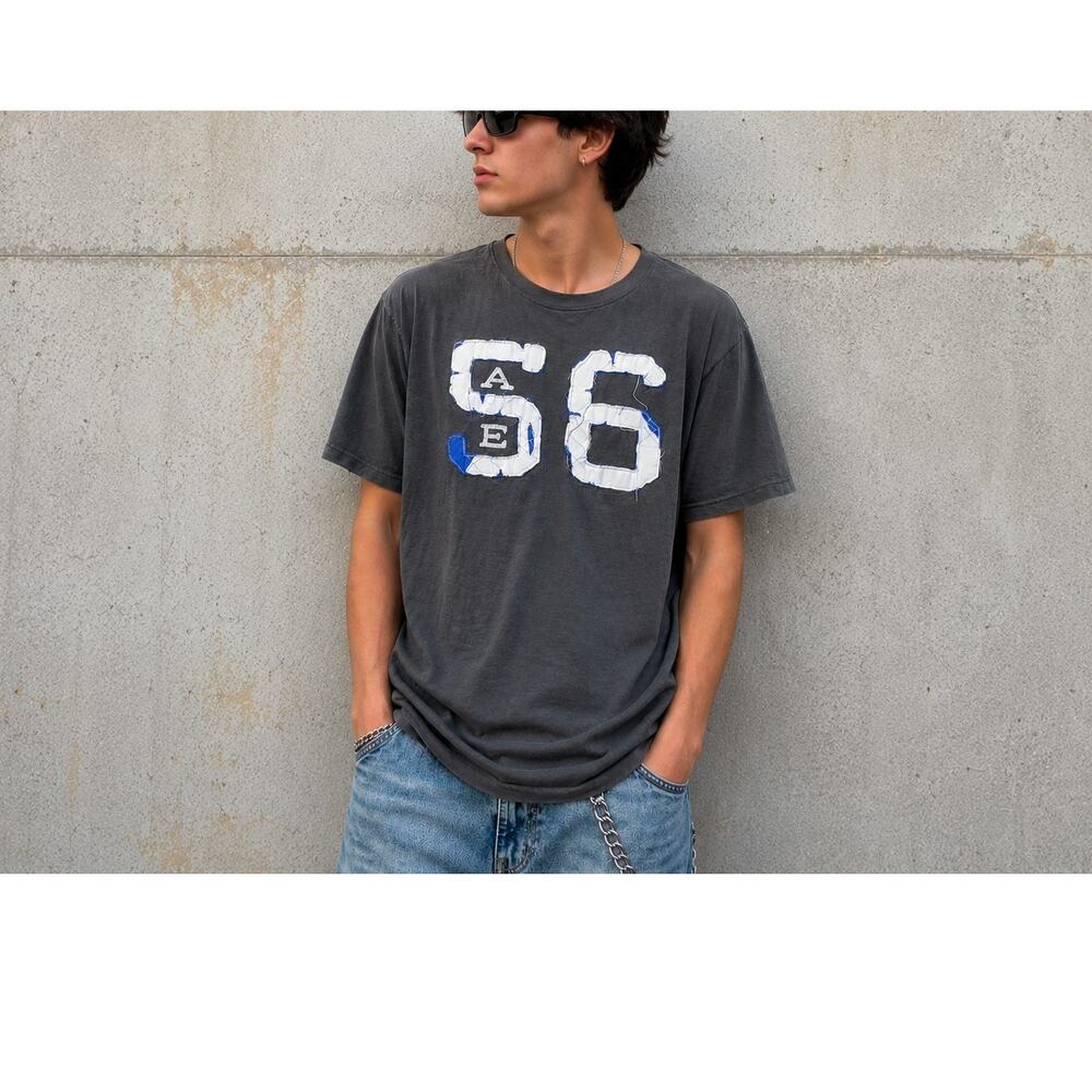 American Eagle AE Y2K Distressed Logo Tee Mens XXL Grunge Skater Streetwear